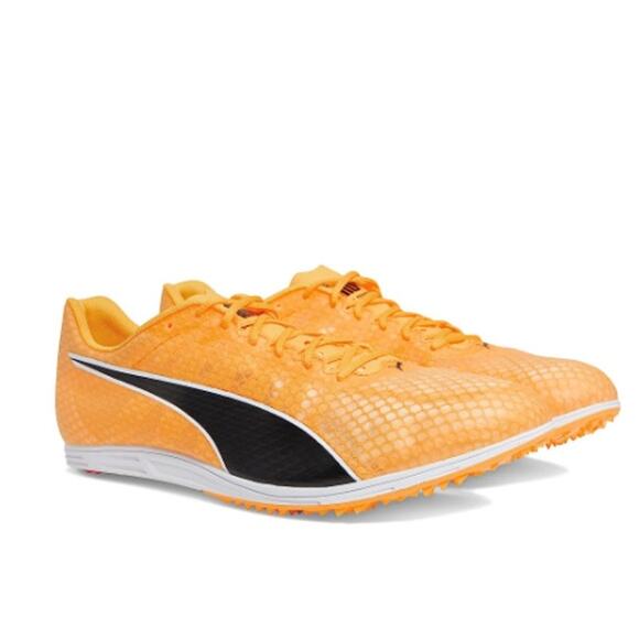 Puma Men's EvoSpeed Distance 11 Running Shoe Size 9.5 Orange Black Track NIB - Picture 1 of 12
